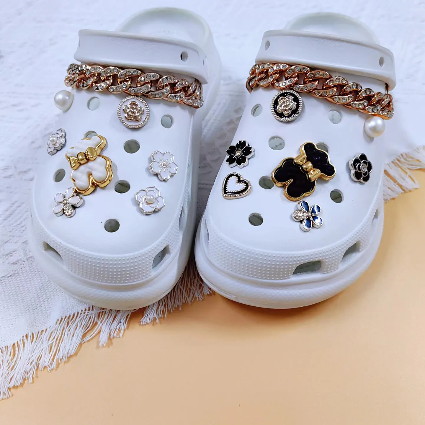 Fashion Cute Black Bear Silver Crocs Charms Fit Jibbitz Shoes Jumia