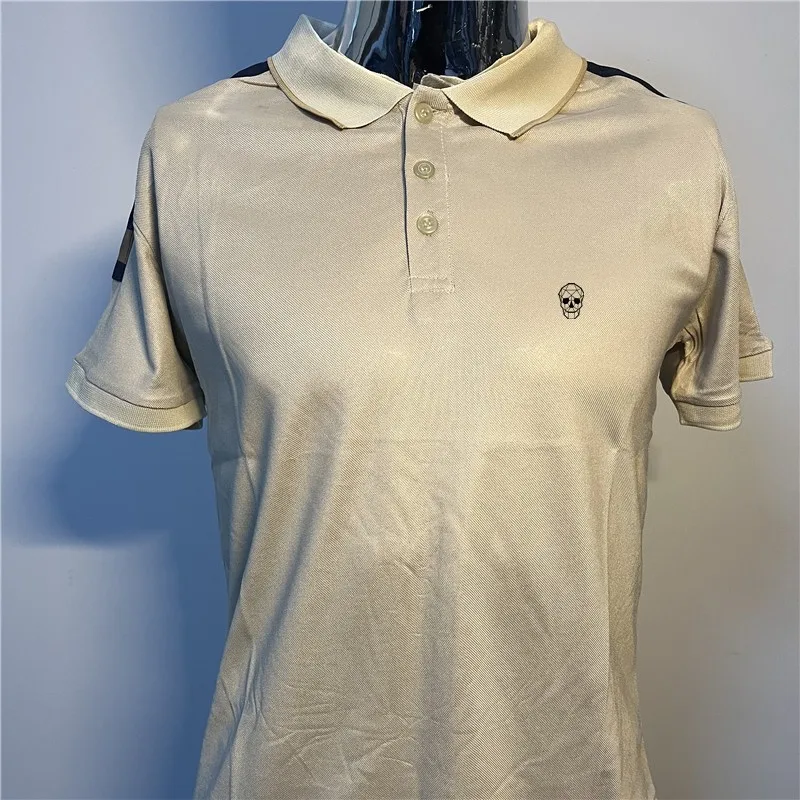 

Мужская футболка для гольфа, корейская мода, футболки с коротким рукавом, Повседневная Деловая одежда для гольфа, летняя спортивная простая Мужская Уличная рубашка-поло для гольфа