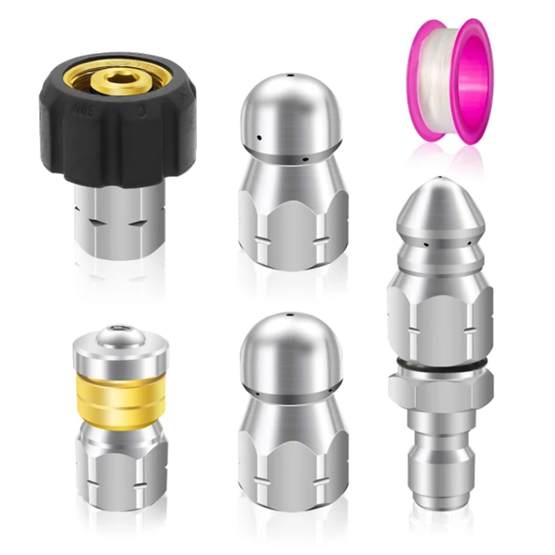 Drain Sewer Cleaning Tool For Pressure Washer, Pipe System, 5000Psi,1/4 Quick Connect
Drain Sewer Cleaning Tool For Pressure Washer, Pipe System, 5000Psi,1/4 Quick Connect