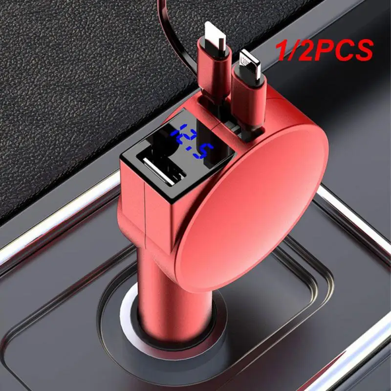 1/2PCS Retractable Car Charger Super Fast Charger Multifunctional 60W Flash Charge A Tow Three Charging Cable Intelligent
1/2PCS Retractable Car Charger Super Fast Charger Multifunctional 60W Flash Charge A Tow Three Charging Cable Intelligent
