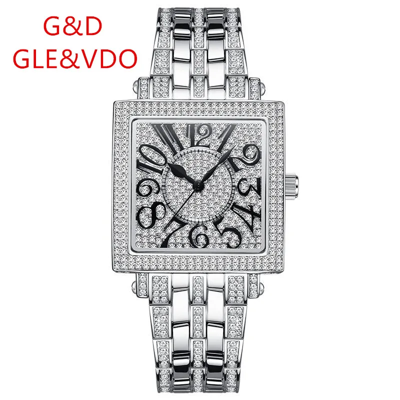 2022 GLE&VDO New Fashion Casual Women's Quartz Watch with Diamond Stainless Steel Watch Bracelet Watch 
2022 GLE&VDO New Fashion Casual Women's Quartz Watch with Diamond Stainless Steel Watch Bracelet Watch