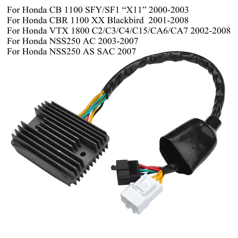 

Motorcycle Voltage Rectifier Regulator For Honda NSS250 AS SAC VTX 1800 C2/C3/C4/C15/CA6/CA7 CBR 1100 XX Blackbird CB 1100