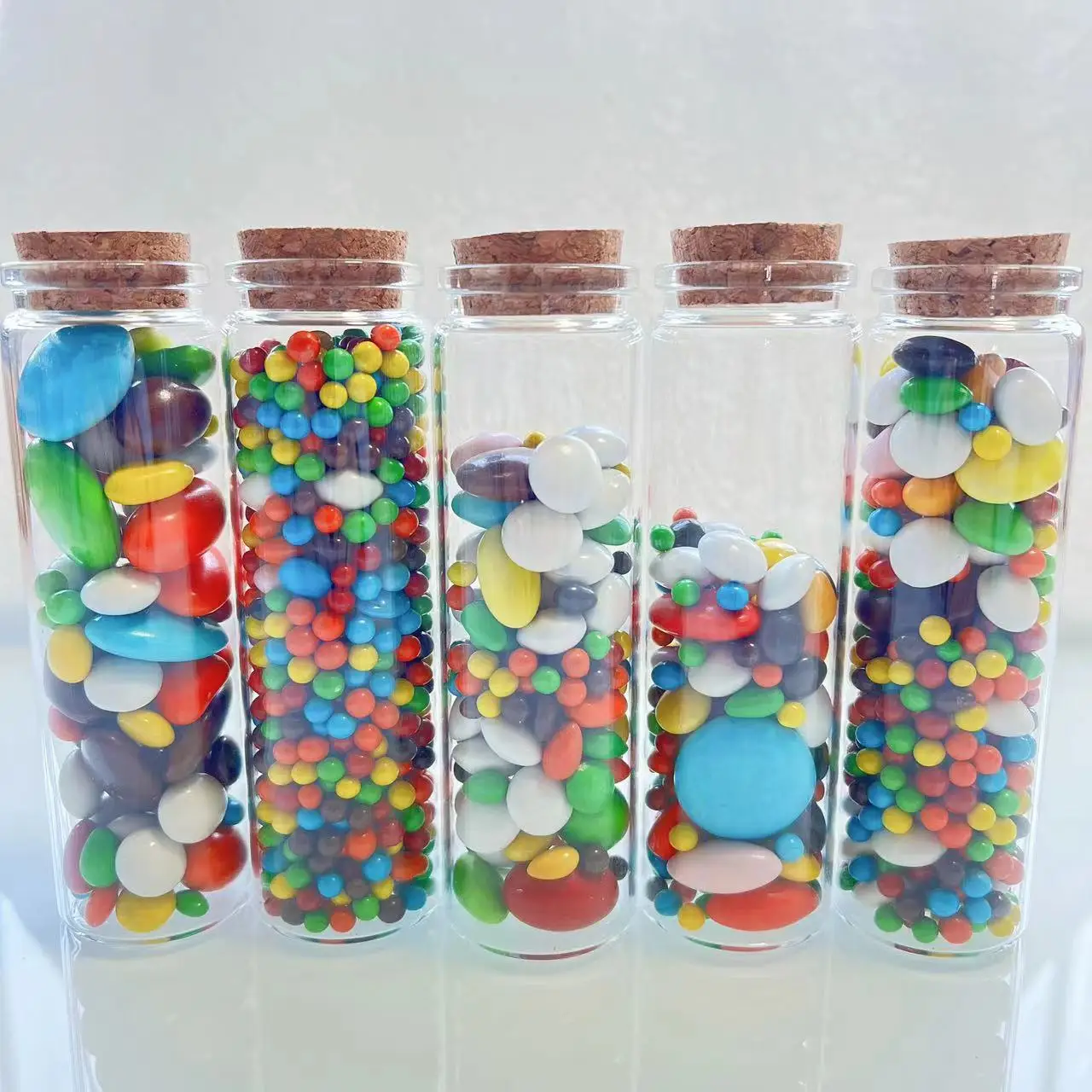 

Small Glass Bottles 25*37*120mm 100ml Glass test tube Stopper Storage Spice Corks spicy Bottle Candy Containers Glass Jars Vials