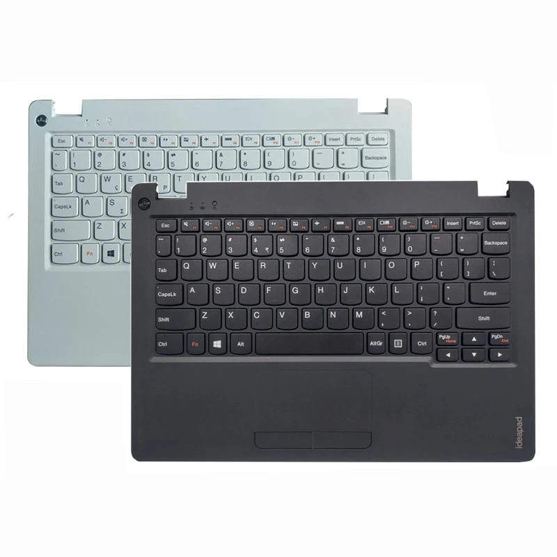 Новая Оригинальная клавиатура для ноутбука Lenovo ideapad 100S-11IBY 100S-11IBR, сенсорная панель, Упор для рук, чехол, черный белый 5CB0K48389, США, ЕС 
Новая Оригинальная клавиатура для ноутбука Lenovo ideapad 100S-11IBY 100S-11IBR, сенсорная панель, Упор для рук, чехол, черный белый 5CB0K48389, США, ЕС