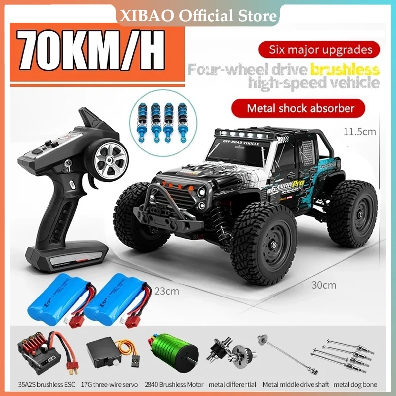 Rc Cars 16103Pro 50km/h or 75km/h with LED 1/16 Brushless Moter 4WD Off Road 4x4 High Speed Drift Monster Truck Kids Toys Gift
Rc Cars 16103Pro 50km/h or 75km/h with LED 1/16 Brushless Moter 4WD Off Road 4x4 High Speed Drift Monster Truck Kids Toys Gift