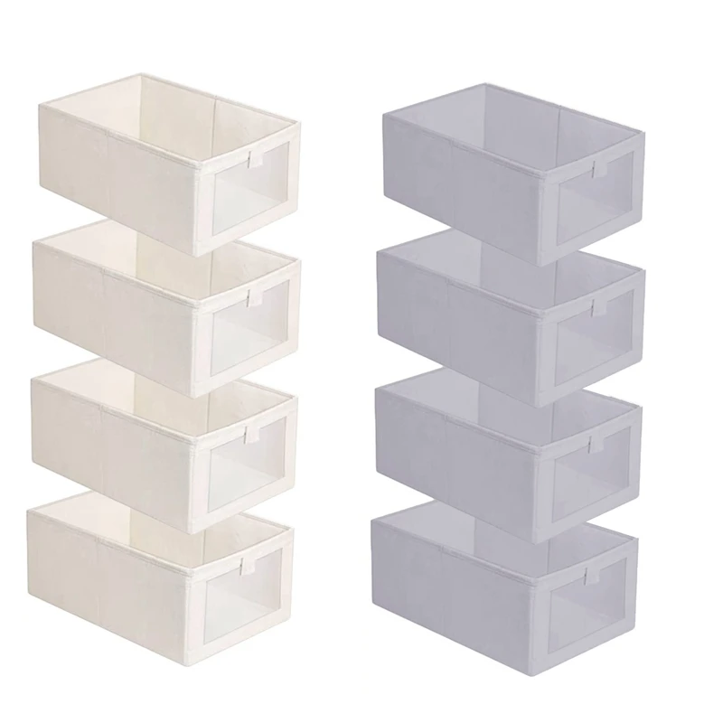 4 Pack Storage Bins, Storage Containers For Organizing Clothing, Jeans,Closet - Closet Organizers And Storage
4 Pack Storage Bins, Storage Containers For Organizing Clothing, Jeans,Closet - Closet Organizers And Storage