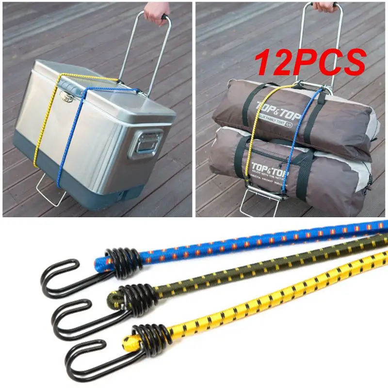 12PCS 60cm Bungee Cord Outdoor Camping Elastic Rubber Tent Rope with Hooks Hiking Travel Luggage Binding Tied Rope Stretch Belt
12PCS 60cm Bungee Cord Outdoor Camping Elastic Rubber Tent Rope with Hooks Hiking Travel Luggage Binding Tied Rope Stretch Belt