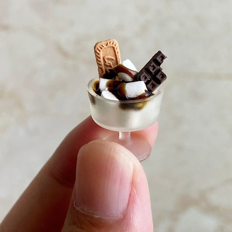 Miniature Dollhouse dessert Chocolate biscuit cotton candy cup Pretend Play Kitchen for Kids Toy Accessories
Miniature Dollhouse dessert Chocolate biscuit cotton candy cup Pretend Play Kitchen for Kids Toy Accessories