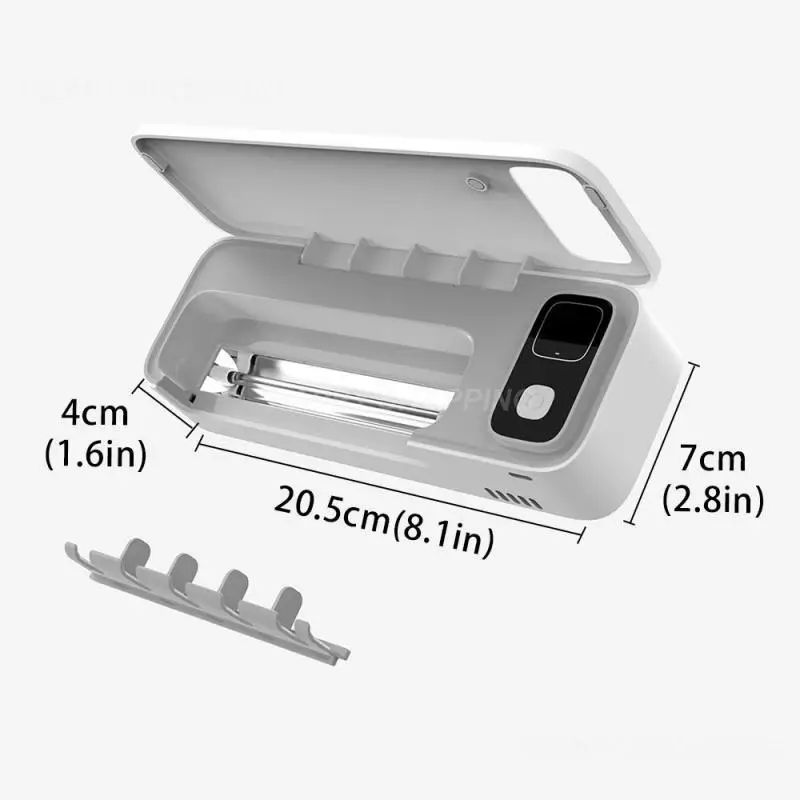 Uv Toothbrush Sterilizer Rechargeable Wall-mount Uv Sterilization Fast Drying With Led Display Bathroom Accessories
Uv Toothbrush Sterilizer Rechargeable Wall-mount Uv Sterilization Fast Drying With Led Display Bathroom Accessories