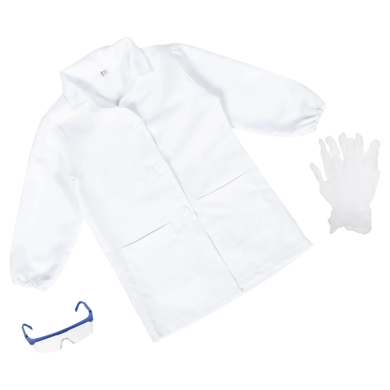 1 Set of Lovely Kids Costume for Role Play Doctor Scientist Costume Set Coat Gloves Goggles Supplies
1 Set of Lovely Kids Costume for Role Play Doctor Scientist Costume Set Coat Gloves Goggles Supplies