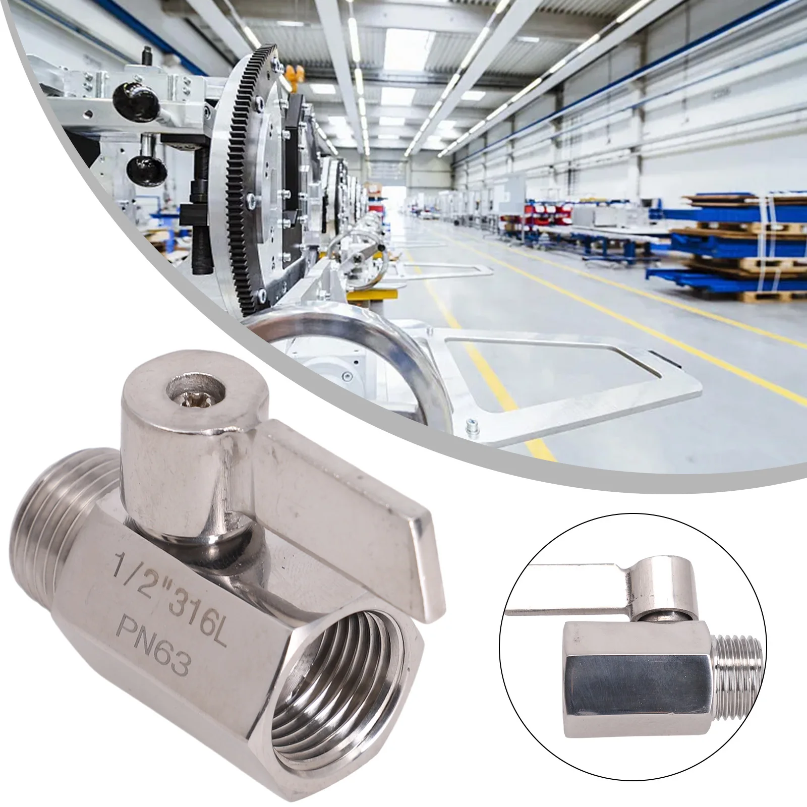 304 Stainless Steel Mini Ball Valve 1/2 Inch Female X Male NPT Thread Water Shower Head Stop Valve Bathroom Accessories
304 Stainless Steel Mini Ball Valve 1/2 Inch Female X Male NPT Thread Water Shower Head Stop Valve Bathroom Accessories