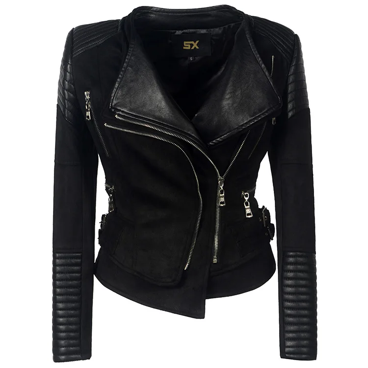 2023pu Spliced Deerskin Fleece Motorcycle Polo Leather Coat Short Jacket Coat Women's Slim Fit Gothic Leather Coat Steampunk
2023pu Spliced Deerskin Fleece Motorcycle Polo Leather Coat Short Jacket Coat Women's Slim Fit Gothic Leather Coat Steampunk