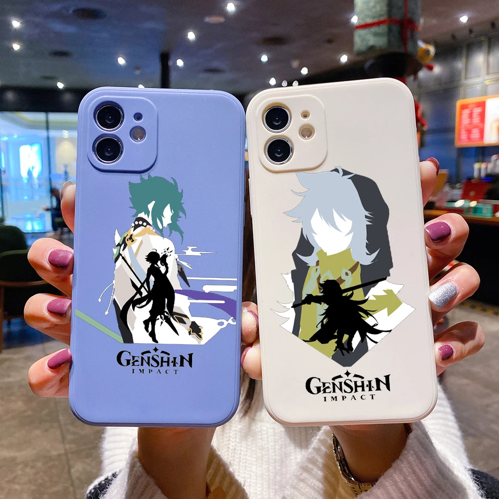 Square Liquid Silicone Phone Case For iPhone 14 13 12 11 Pro MAX XR X SE XS 7 8 Plus Shockproof DIY Cover Genshin Impact Anime
Square Liquid Silicone Phone Case For iPhone 14 13 12 11 Pro MAX XR X SE XS 7 8 Plus Shockproof DIY Cover Genshin Impact Anime