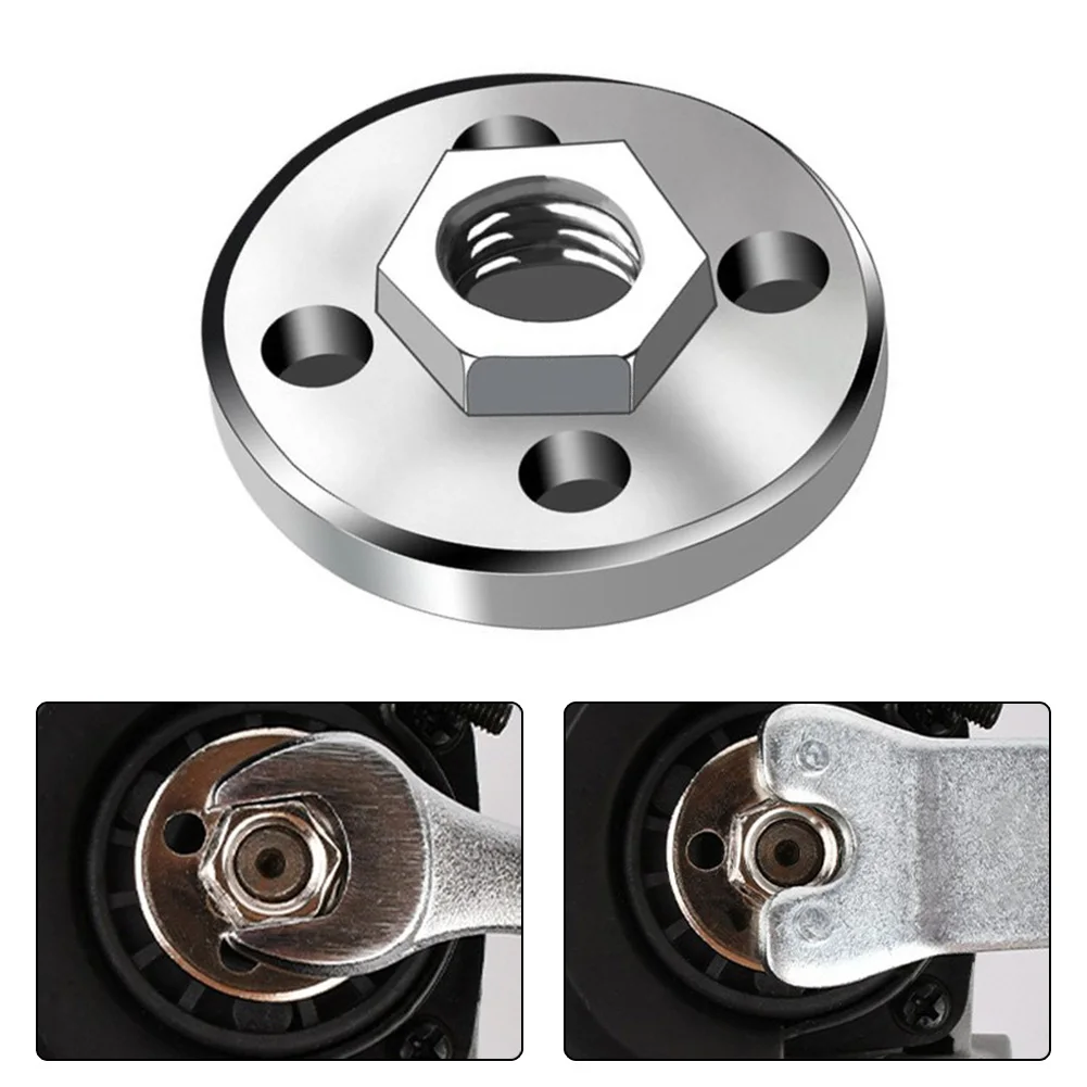 

Power Tools Pressure Plate Home Sand Smooth Silver 1pcs Angle Grinder Fitting Tool For Type 100 Hexagon Nut Metal