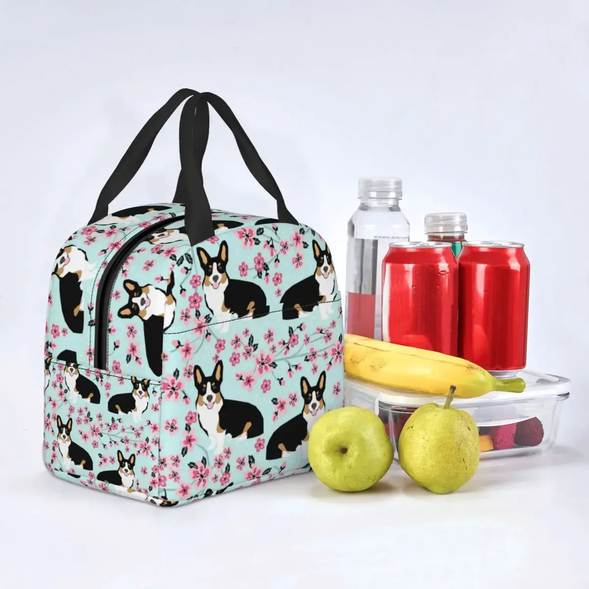 Lunch Bags for Women Kids Corgi Cherry Blossom Floral Dog Insulated Cooler Portable Picnic Animal Lunch Box Food Storage Bags
Lunch Bags for Women Kids Corgi Cherry Blossom Floral Dog Insulated Cooler Portable Picnic Animal Lunch Box Food Storage Bags