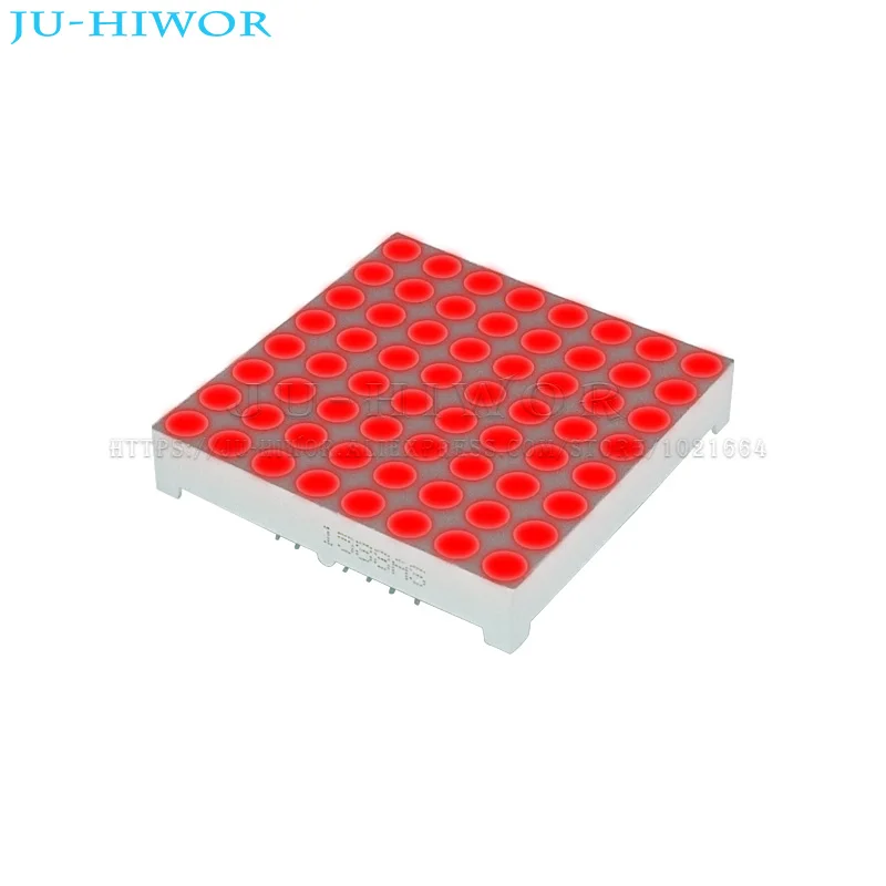 

5pcs 16pins 8x8 8*8 Red 3.7MM Dot Matrix LED Display Common Anode Cathode 1588BS 1588AS Digital Tube Digitron Size 38*38mm DIY