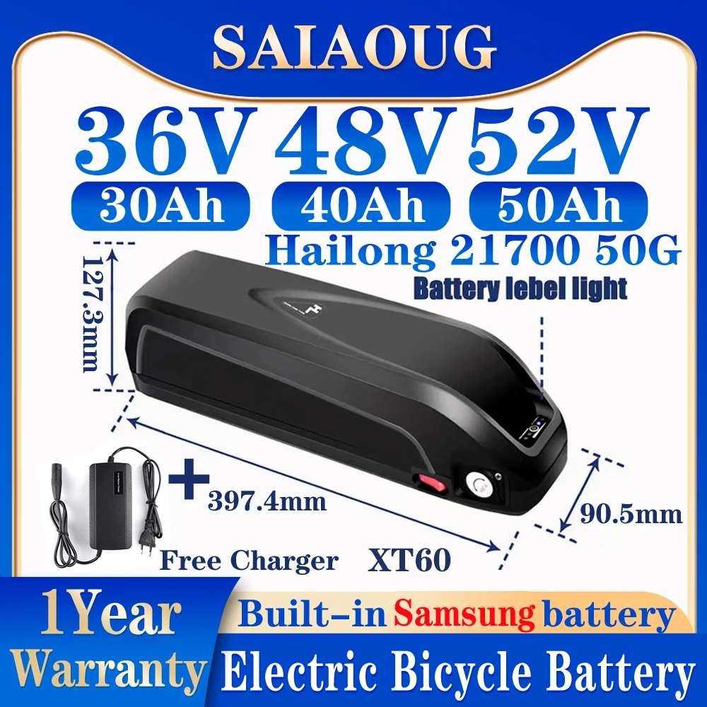 21700 DownTube Ebike Battery Hailong 36V 48V 52V 30Ah 40Ah 50Ah 60AH for Bafang 1500W1000W 250W500W 2000W Lithium Pack
21700 DownTube Ebike Battery Hailong 36V 48V 52V 30Ah 40Ah 50Ah 60AH for Bafang 1500W1000W 250W500W 2000W Lithium Pack