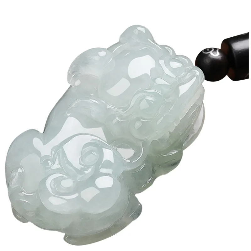 Burmese Jade Pixiu Pendant Man Amulets Emerald White Necklace Natural Jadeite Gemstones Jewelry Gift Designer Vintage Charm
Burmese Jade Pixiu Pendant Man Amulets Emerald White Necklace Natural Jadeite Gemstones Jewelry Gift Designer Vintage Charm