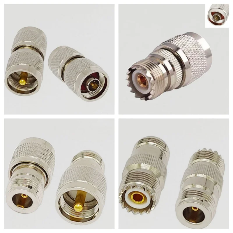 

1pcs Q9 BNC To N Adapter N to BNC Male Plug & Female Jack RF Coaxial connector Straight Test Converters Brass