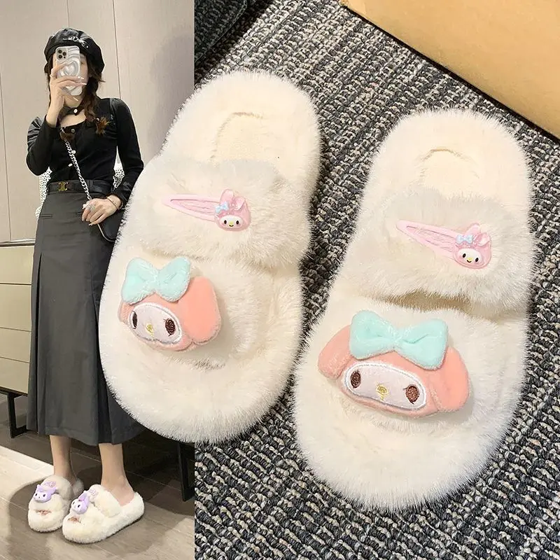 Miniso Sanrio Thick Bottom Cute Fluffy Shoes Female Autumn Winter Winter Cartoon Cotton Slippers Cinnamoroll Home Warm kids
Miniso Sanrio Thick Bottom Cute Fluffy Shoes Female Autumn Winter Winter Cartoon Cotton Slippers Cinnamoroll Home Warm kids