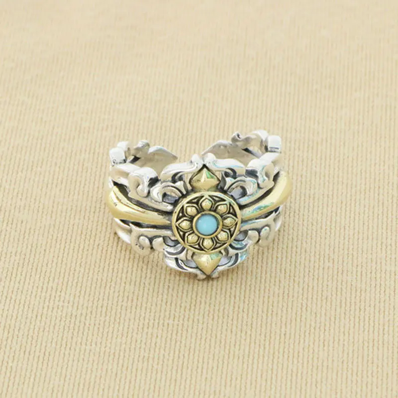 China-Chic cool and handsome jewelry s925 sterling silver retro Thai silver ring transfer ring male and female index finger pers
China-Chic cool and handsome jewelry s925 sterling silver retro Thai silver ring transfer ring male and female index finger pers