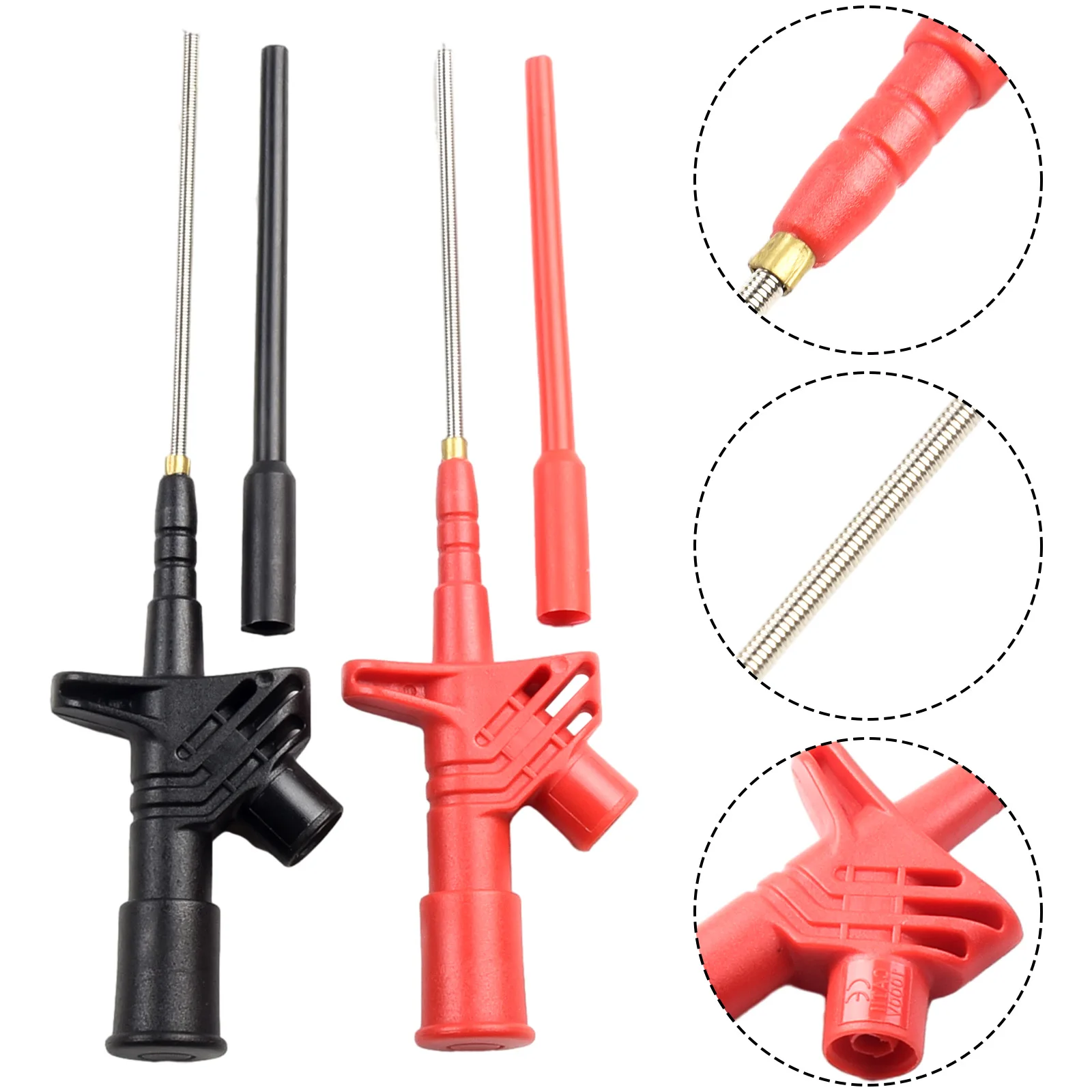 Convenient Test Hook Clips 2PCS Professional Insulated Testing Probes with Easy to Plug 4mm Banana Socket Reliable Performance
Convenient Test Hook Clips 2PCS Professional Insulated Testing Probes with Easy to Plug 4mm Banana Socket Reliable Performance