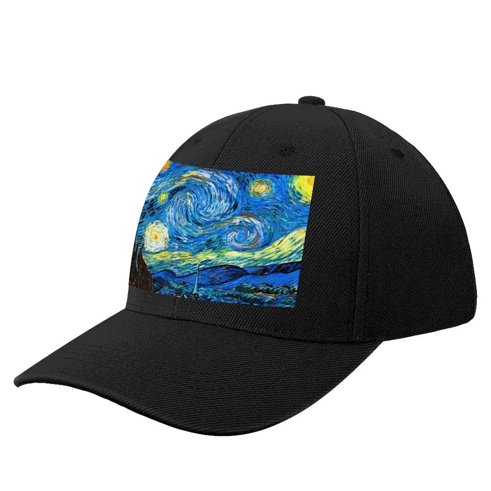 

Starry Night - Vincent Van Gogh - Bright Blue Baseball Cap Sunscreen birthday Man Hat Women's