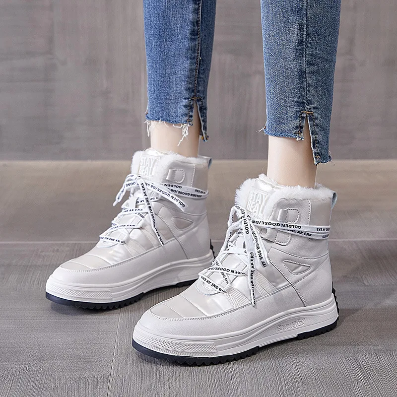 Genuine Leather Winter Padded Boots Women Fashion Ankle Warm Sneakers Platform 2023 New Leather Female Snow Boots Shoes
Genuine Leather Winter Padded Boots Women Fashion Ankle Warm Sneakers Platform 2023 New Leather Female Snow Boots Shoes
