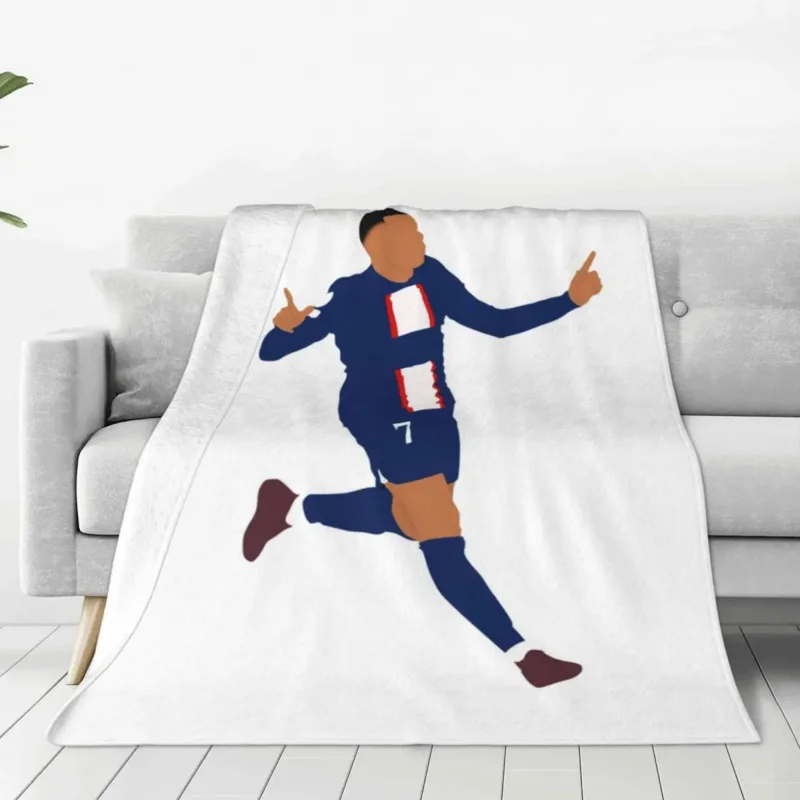 Warm Soft Blanket Camping Kylian Mbappe Throw Blanket Soccer Running Cartoon Flannel Bedspread Couch Chair Funny Sofa Bed Cover
Warm Soft Blanket Camping Kylian Mbappe Throw Blanket Soccer Running Cartoon Flannel Bedspread Couch Chair Funny Sofa Bed Cover