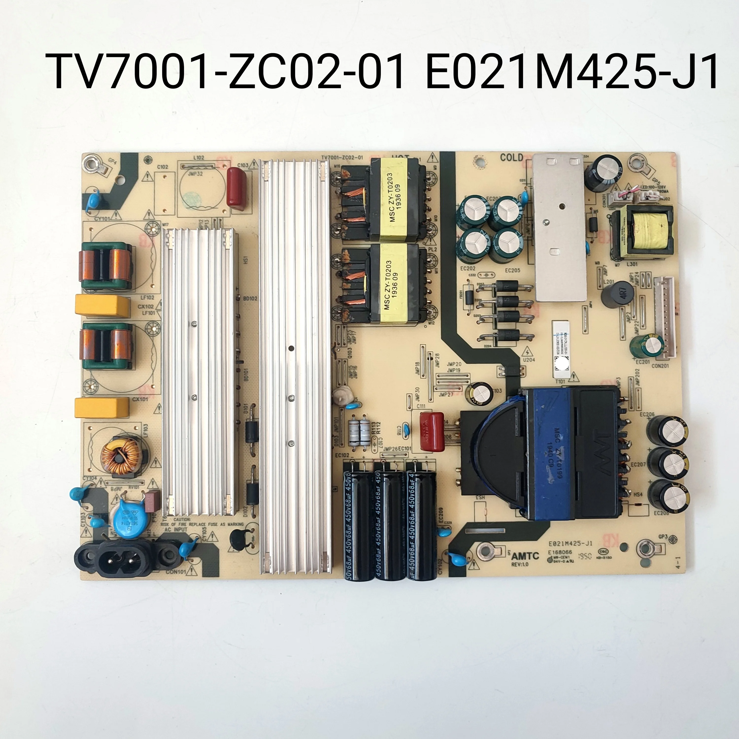 

Genuine Original TV7001-ZC02-01 E021M425-J1 E021M425J1 E021M425 Power Supply Board for E4FAA75R WR75UT4210 100044717