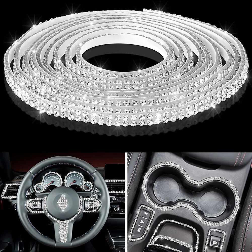 1 Roll Of Rhinestones Car Accessories Auto Bling Crystal Sticker Rhinestone Trim Tape Diamond Ribbon Interior Decoration
1 Roll Of Rhinestones Car Accessories Auto Bling Crystal Sticker Rhinestone Trim Tape Diamond Ribbon Interior Decoration