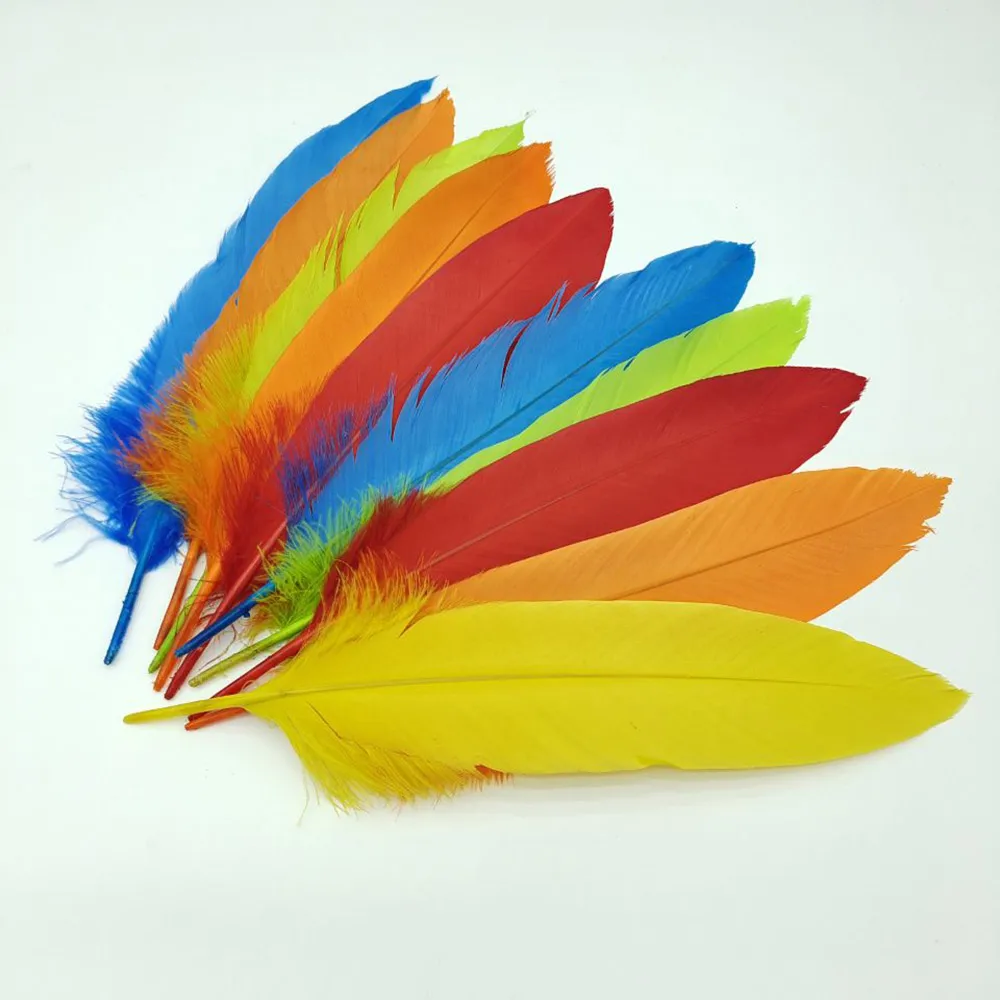 

Wholesale 10Pcs/Lot Natural Feathers for Crafts 14-16 inches / 35-40 cm Long Color Pheasant Feather Decor DIY Plumes Decoration