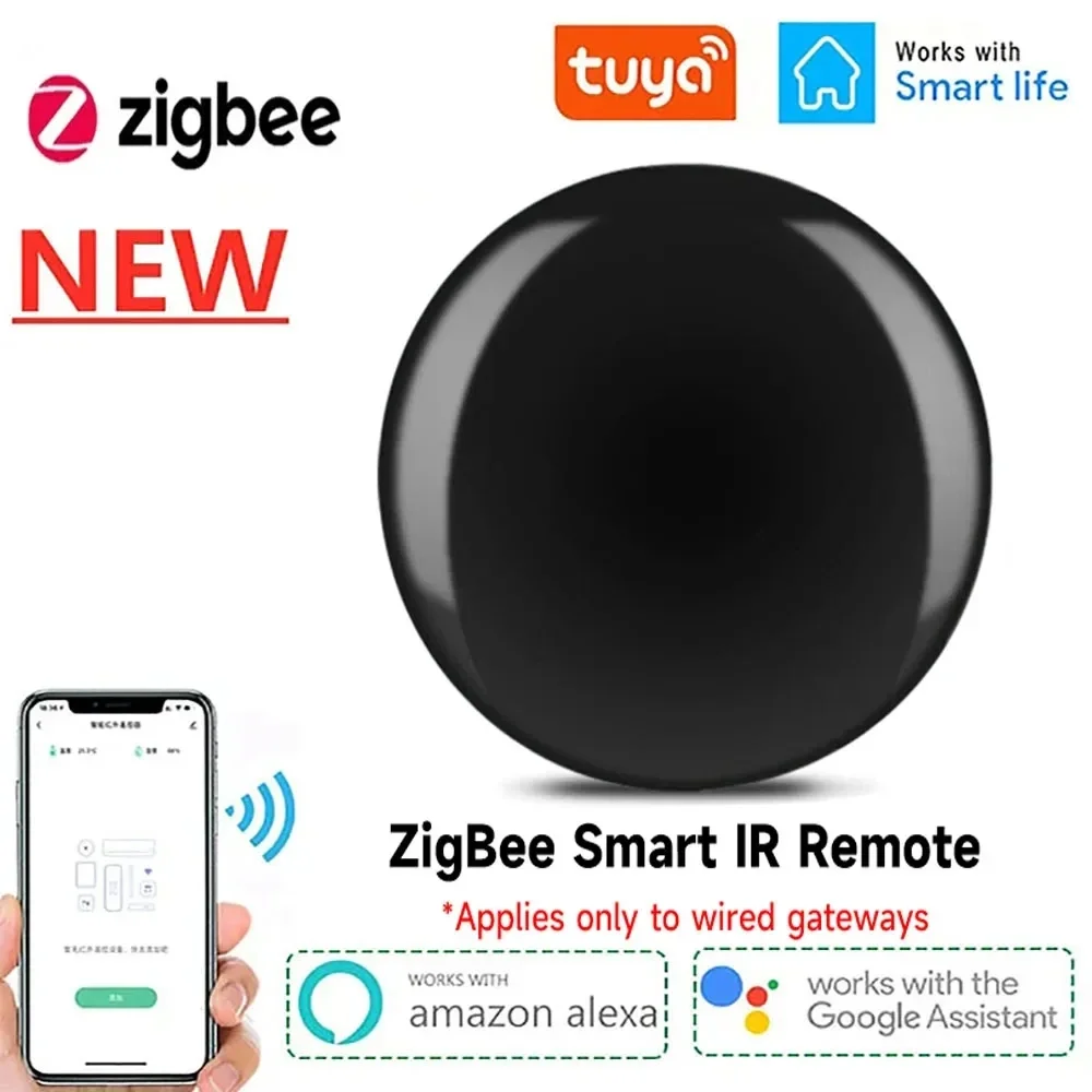 

Tuya Zigbee IR Remote Control Smart Home Remote Universal Infrared Controller For Air Conditioner Work With Alexa Google Home