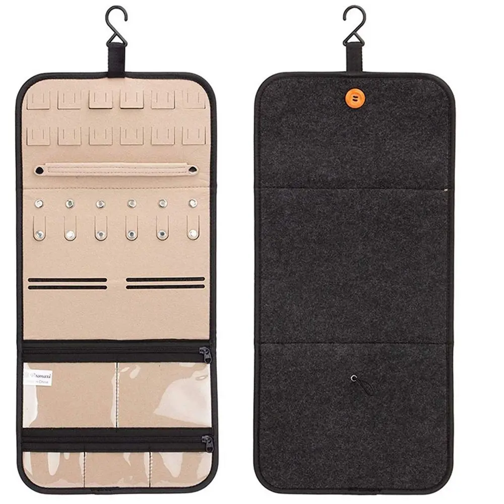 "Travel Jewelry Organizer Bag Portable Necklace Bracelet Ring Earrings Storage Roll Felt 6-Layer Foldable Jewelry Packaging Bag
"Travel Jewelry Organizer Bag Portable Necklace Bracelet Ring Earrings Storage Roll Felt 6-Layer Foldable Jewelry Packaging Bag