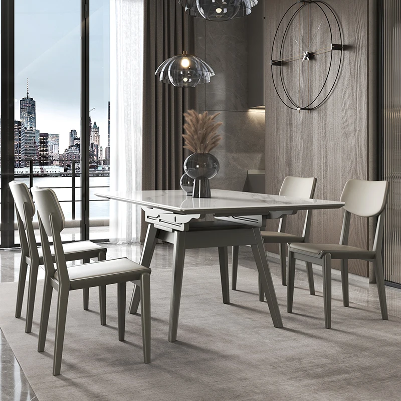 Slate Telescopic Dining Table Solid Wood Folding Square Small Apartment Oak Rectangular Stretch CoffeeTable Mesa Home Furniture
Slate Telescopic Dining Table Solid Wood Folding Square Small Apartment Oak Rectangular Stretch CoffeeTable Mesa Home Furniture