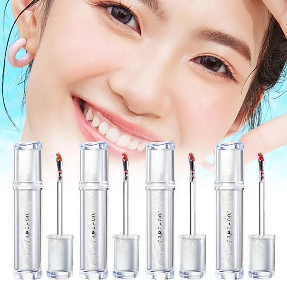 

Water Mirror Hydrating Lip Gloss for Plumper Looking Lips Pearl Silver Pearl Clear Natural Scents Long Lasting Makeup for W D2G6