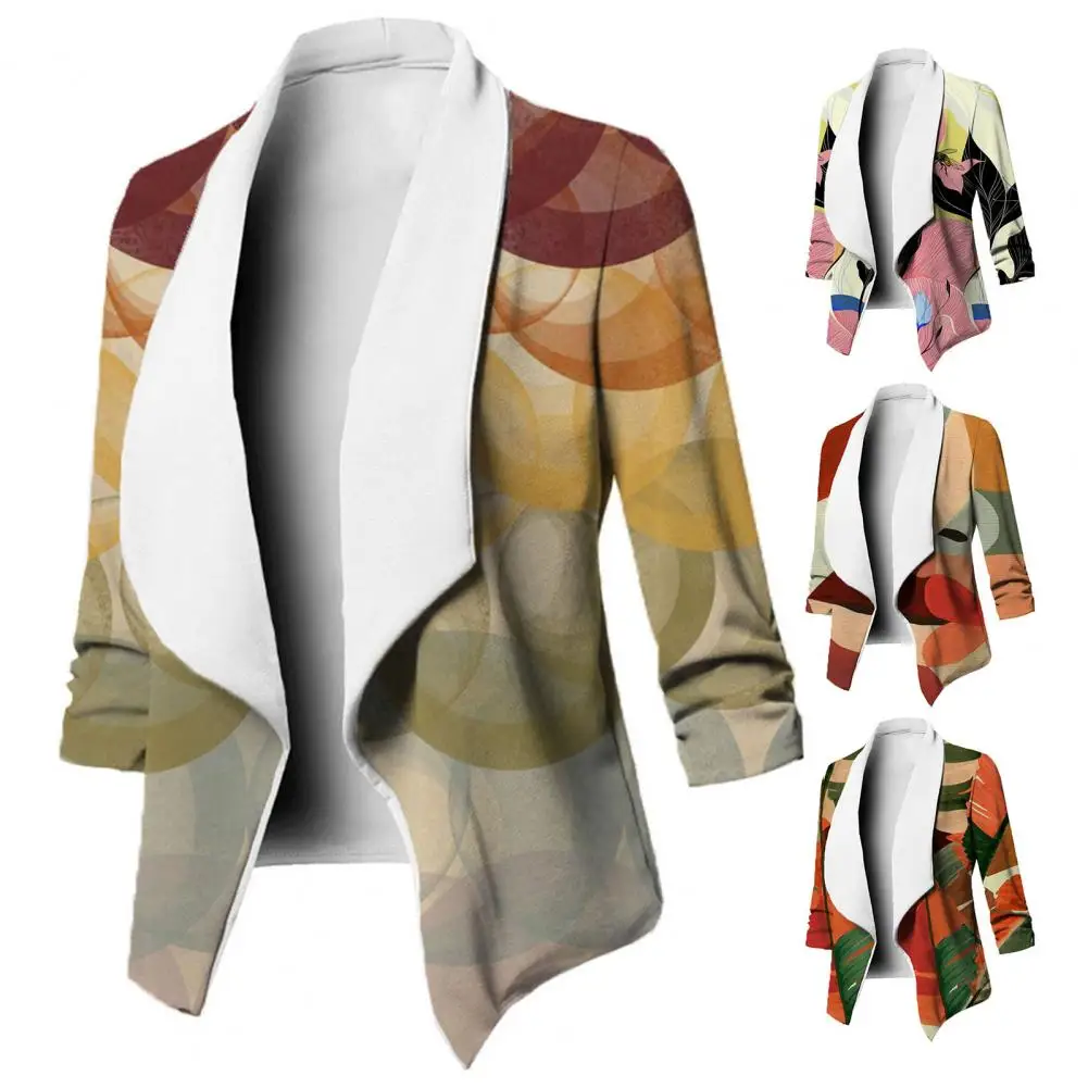 Женский Теплый кардиган с отложным воротником, мягкое Свободное пальто с разноцветным 3d принтом, теплая куртка для женщин на осень и зиму 
Женский Теплый кардиган с отложным воротником, мягкое Свободное пальто с разноцветным 3d принтом, теплая куртка для женщин на осень и зиму