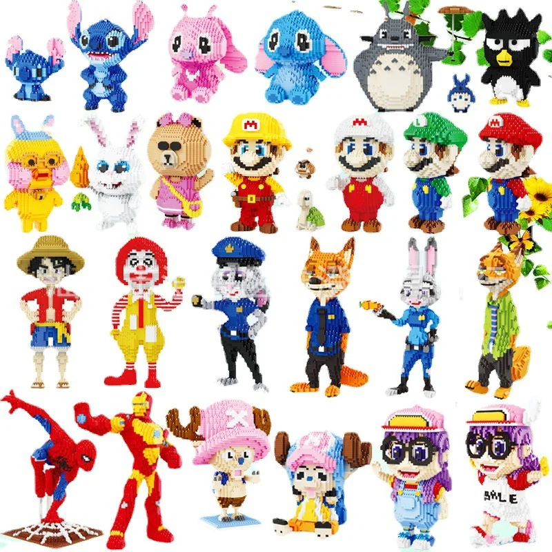 New Disney Cartoon Characters Assembled Building Blocks Superhero Building Ttoys Stitch Mickey Decompression Building Blocks Toy
New Disney Cartoon Characters Assembled Building Blocks Superhero Building Ttoys Stitch Mickey Decompression Building Blocks Toy