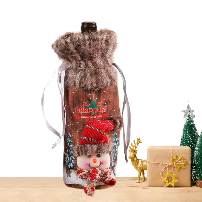 Christmas Wine Bags Festive Decorative Bottle Ornament Christmas Doll Wine Cover With LED Light Wine Bottle Clothes For Table
Christmas Wine Bags Festive Decorative Bottle Ornament Christmas Doll Wine Cover With LED Light Wine Bottle Clothes For Table