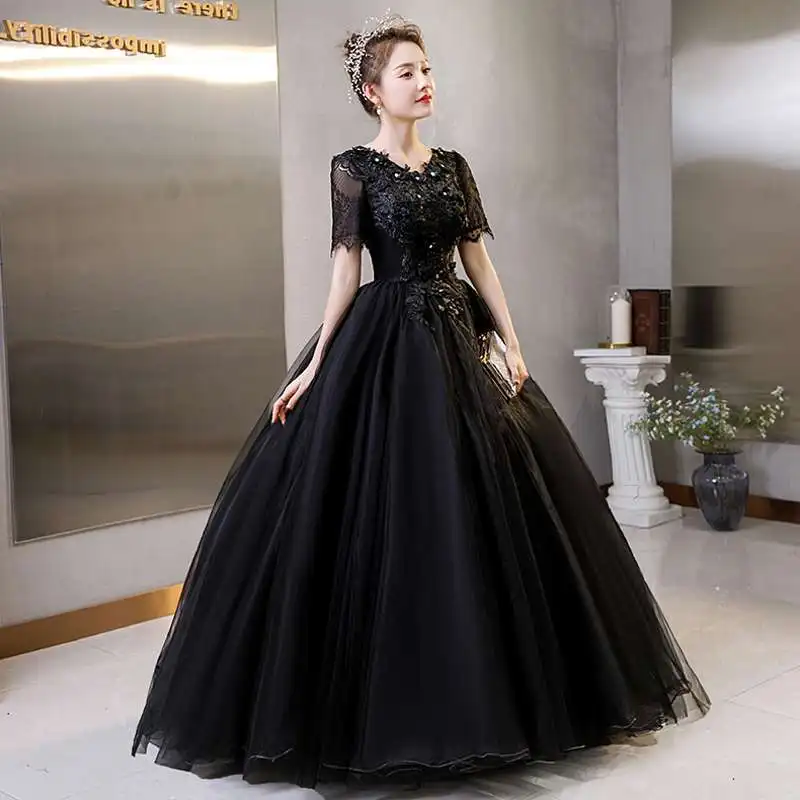 Женское бальное платье GUXQD, черное фатиновое платье для выпускного вечера, официальное платье для вечеринки
Женское бальное платье GUXQD, черное фатиновое платье для выпускного вечера, официальное платье для вечеринки