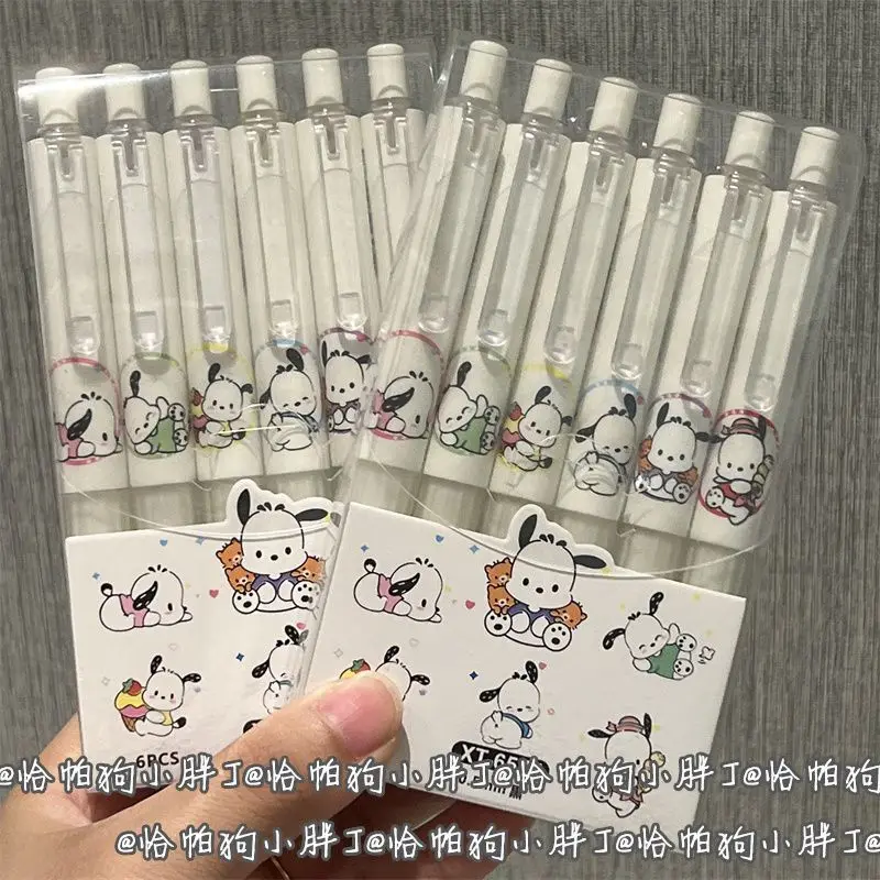 6Pcs Sanrio Pochacco Erasable Gel Pen Student Writing Quick-Drying Cute Anime Stationery Gift for The Start of The School Season
6Pcs Sanrio Pochacco Erasable Gel Pen Student Writing Quick-Drying Cute Anime Stationery Gift for The Start of The School Season