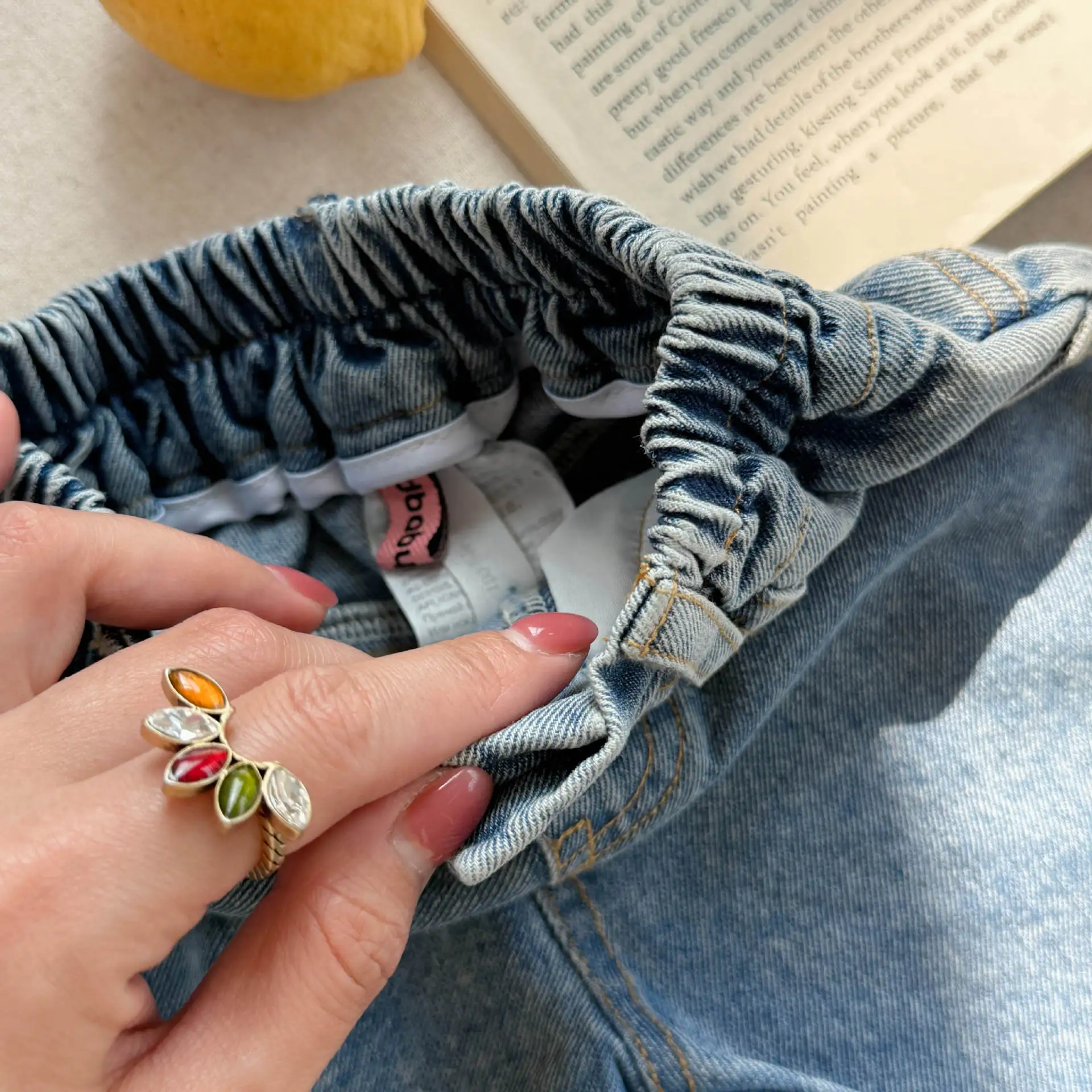 2025 Summer New Girls Denim Shorts Children Casual Pants Loose Boys Jeans Solid Color Baby Shorts Kids Clothes 40 S4f1a1c0388574603a1ead9e4dcca6876d
