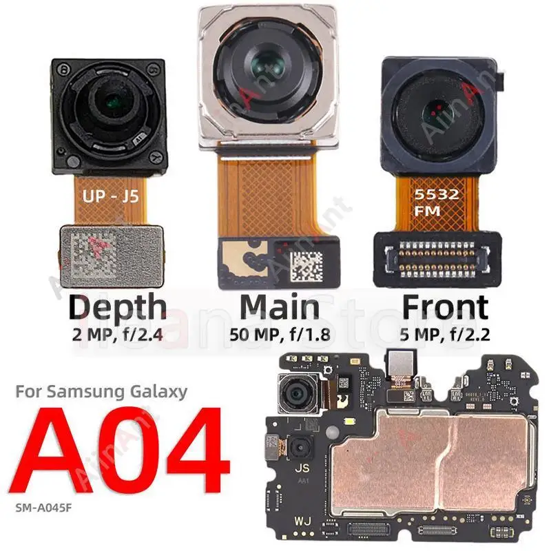 Original Back Front Rear Macro Depth Wide Main Camera Flex Cable For Samsung Galaxy A04 A04s A045F A047F
Original Back Front Rear Macro Depth Wide Main Camera Flex Cable For Samsung Galaxy A04 A04s A045F A047F