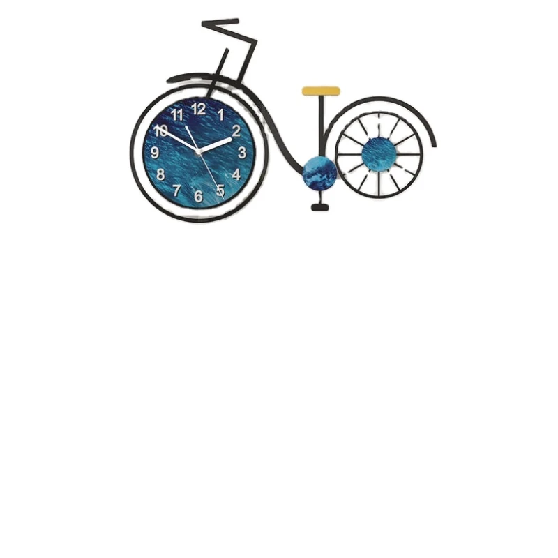 European Style Home Fashion Bicycle Wall Clock for Living Room Personality Wall Watch
European Style Home Fashion Bicycle Wall Clock for Living Room Personality Wall Watch