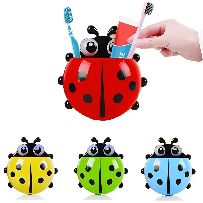 Cartoon Ladybug Toothbrush Holder Wall Mounted Remote Control Shelf Household Toothbrush Toothpaste Holder Container Accessories
Cartoon Ladybug Toothbrush Holder Wall Mounted Remote Control Shelf Household Toothbrush Toothpaste Holder Container Accessories