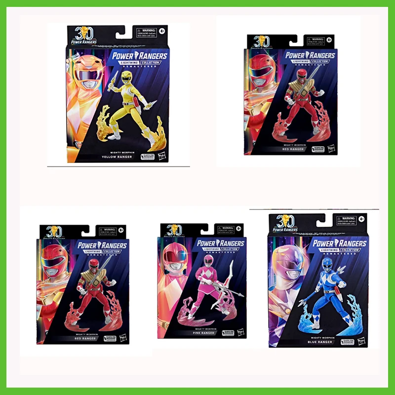 

Original Power Rangers 30th Anniversary Luxury Limit Collectible Action Figure Blue Yellow Green Red Pink Ranger Toys Gifts