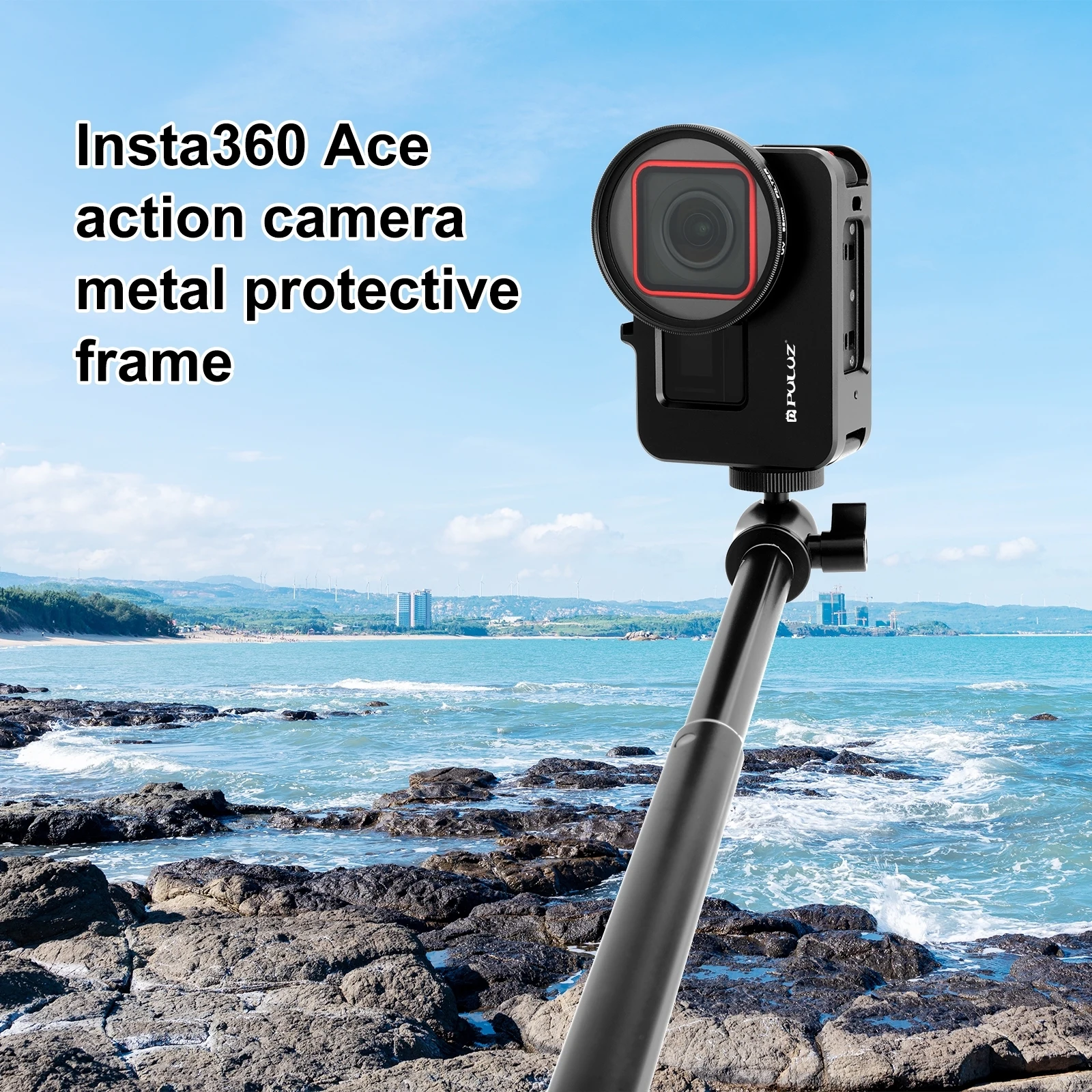 Metal Rabbit Cage For Insta360 Ace Pro Ace Adapter Frame with 52mm UV Filter Adapter Ring
Metal Rabbit Cage For Insta360 Ace Pro Ace Adapter Frame with 52mm UV Filter Adapter Ring