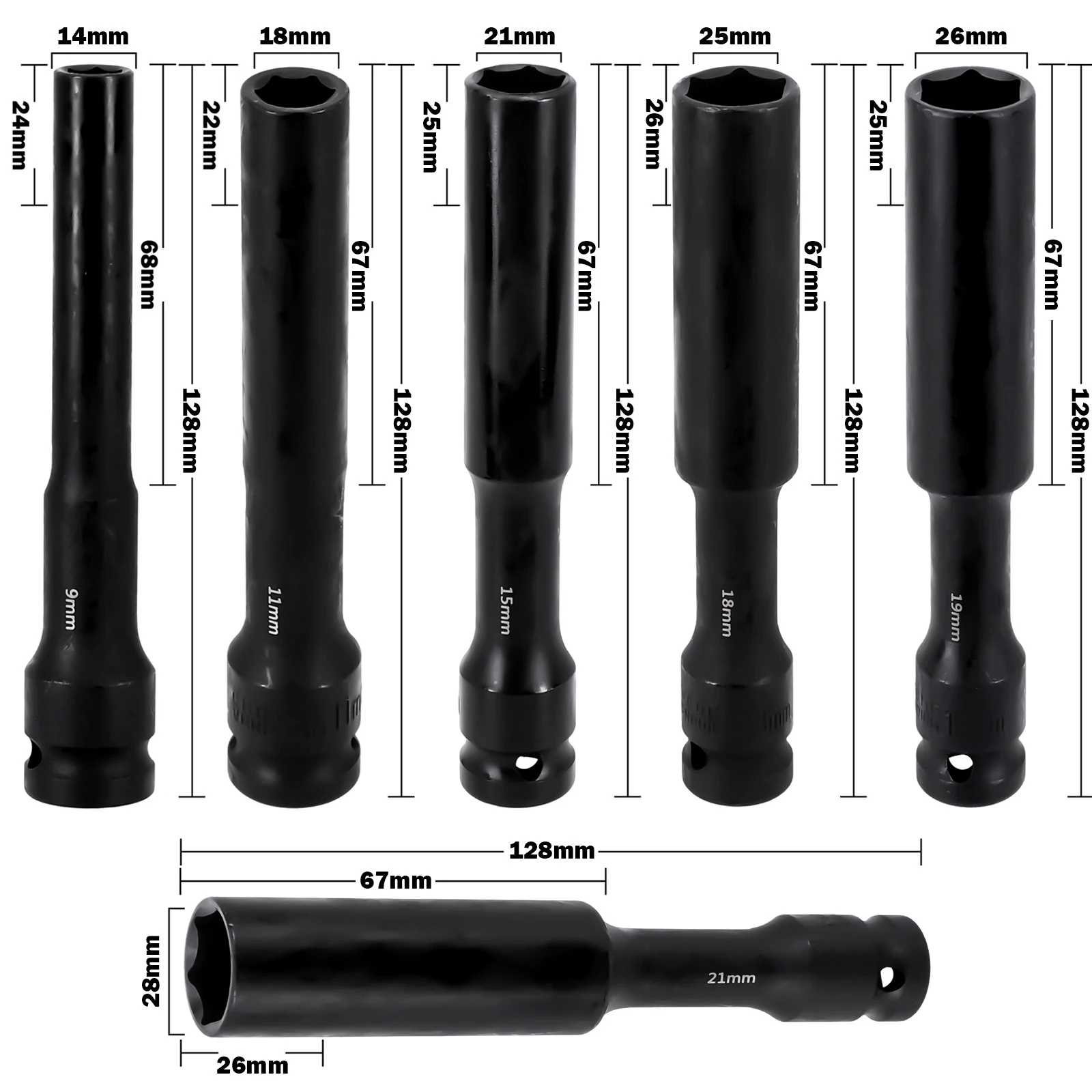1pcs Impact Socket Adapter And Reducer Set Extension Set Socket Drill Adapter Turns Power Drill Into High Speed Nut Driver
1pcs Impact Socket Adapter And Reducer Set Extension Set Socket Drill Adapter Turns Power Drill Into High Speed Nut Driver