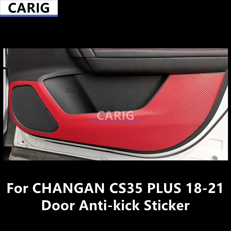 Наклейка против удара двери CHANGAN CS35 PLUS 18-21, модифицированный узор из углеродного волокна, пленка для салона автомобиля, модификация аксессуаров
Наклейка против удара двери CHANGAN CS35 PLUS 18-21, модифицированный узор из углеродного волокна, пленка для салона автомобиля, модификация аксессуаров