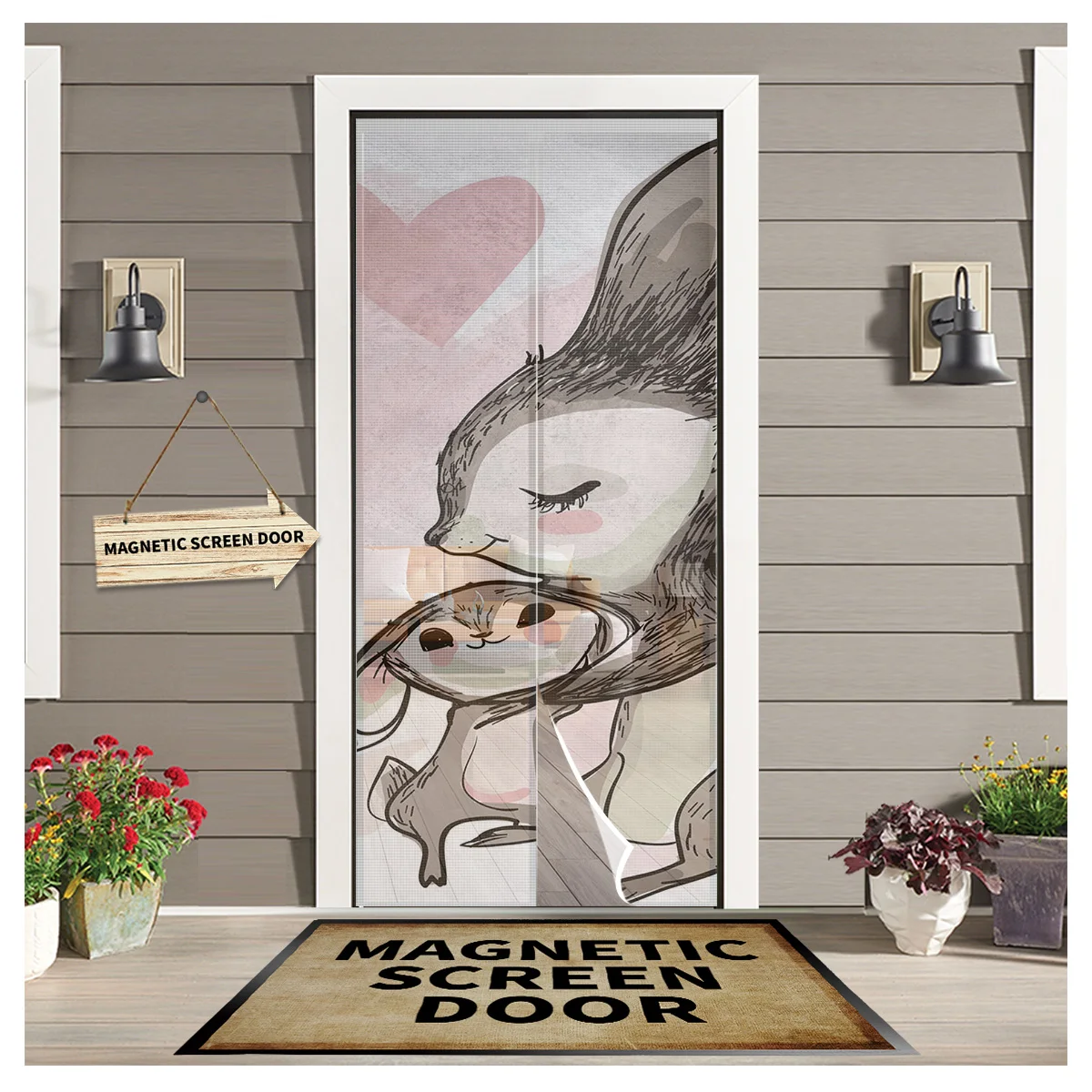 Animal Rabbit Love Retro Kitchen Door Curtain Mosquito-proof Window Screen Bedroom Magnetic Door Curtain
Animal Rabbit Love Retro Kitchen Door Curtain Mosquito-proof Window Screen Bedroom Magnetic Door Curtain